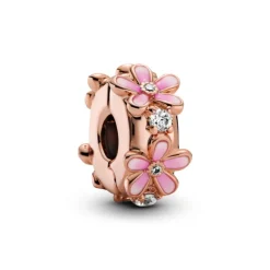 Pandora Moments Pink Daisy Spacer lukkopala, ruusukullattu, 788809C01