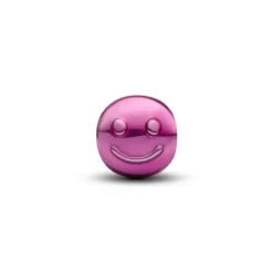 Pandora Moments Pink Happy Face Mini hela, hopea, 794815C01