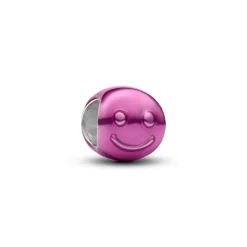 Pandora Moments Pink Happy Face Mini hela, hopea, 794815C01