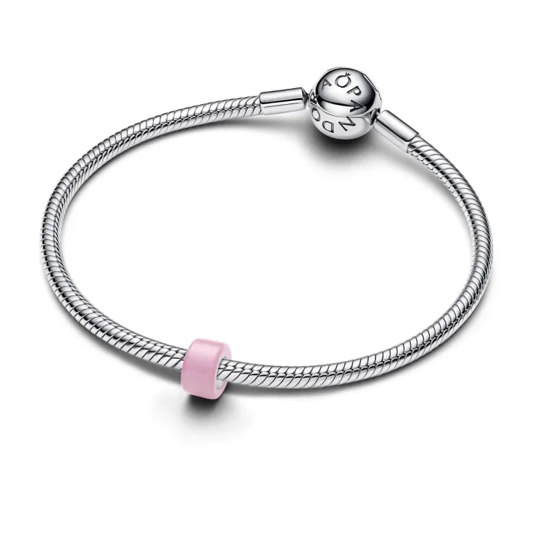 Pandora Moments Pink Murano Glass Mini hela, hopea, 794773C05