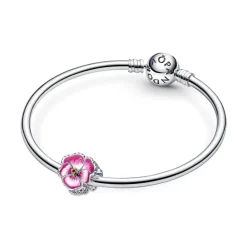 Pandora Moments Pink Pansy Flower hela, hopea, 790777C01