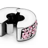 Pandora Moments Pink Pavé lukkopala, hopea, 791817PCZ