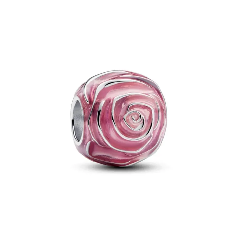 Pandora Moments Pink Rose in Bloom hela, hopea, 793212C01