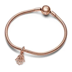 Pandora Moments Protective Hamsa Hand hela, ruusukullattu, 789144C00