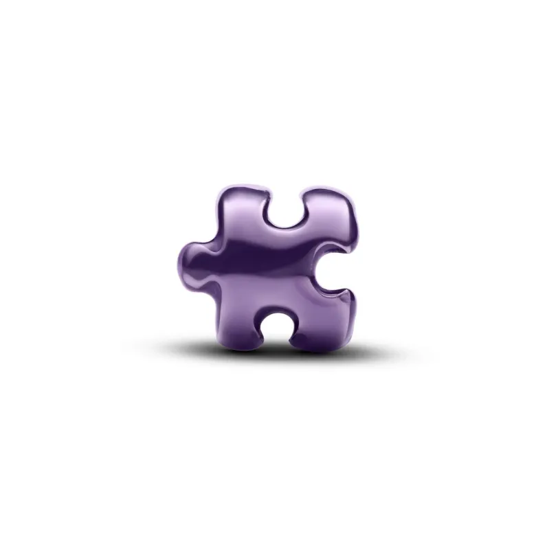Pandora Moments Purple Puzzle Piece Mini hela, hopea, 794816C02