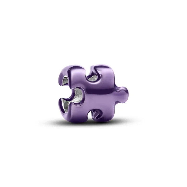 Pandora Moments Purple Puzzle Piece Mini hela, hopea, 794816C02