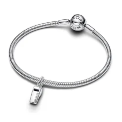 Pandora Moments Referee Whistle hela, hopeaa, 794713C01