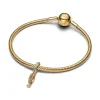 Pandora Moments Seahorse hela, keltakullattu, 763895C01