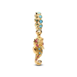 Pandora Moments Seahorse hela, keltakullattu, 763895C01