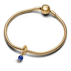 Pandora Moments September Blue Eternity Circle hela, keltakullattu, 763462C09