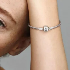 Pandora Moments Silver Clasp rannekoru, hopea, 590702HV