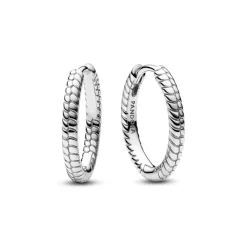 Pandora Moments Small Charm Hoop rengaskorvakorut, hopea, 292728C00