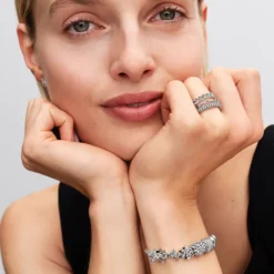 Pandora Moments Snowflake hela, hopea, 794249C01