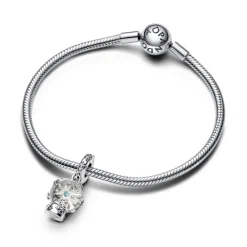 Pandora Moments Snowflake Snow Globe hela, hopea, 792369C01