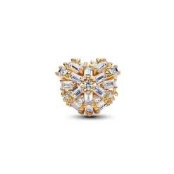 Pandora Moments Sparkling Heart hela, keltakullattu, 764240C01