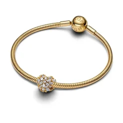Pandora Moments Sparkling Heart hela, keltakullattu, 764240C01