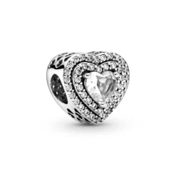 Pandora Moments Sparkling Levelled Hearts hela, hopea, 799218C01