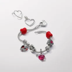 Pandora Moments Sparkling Levelled Hearts hela, hopea, 799218C02