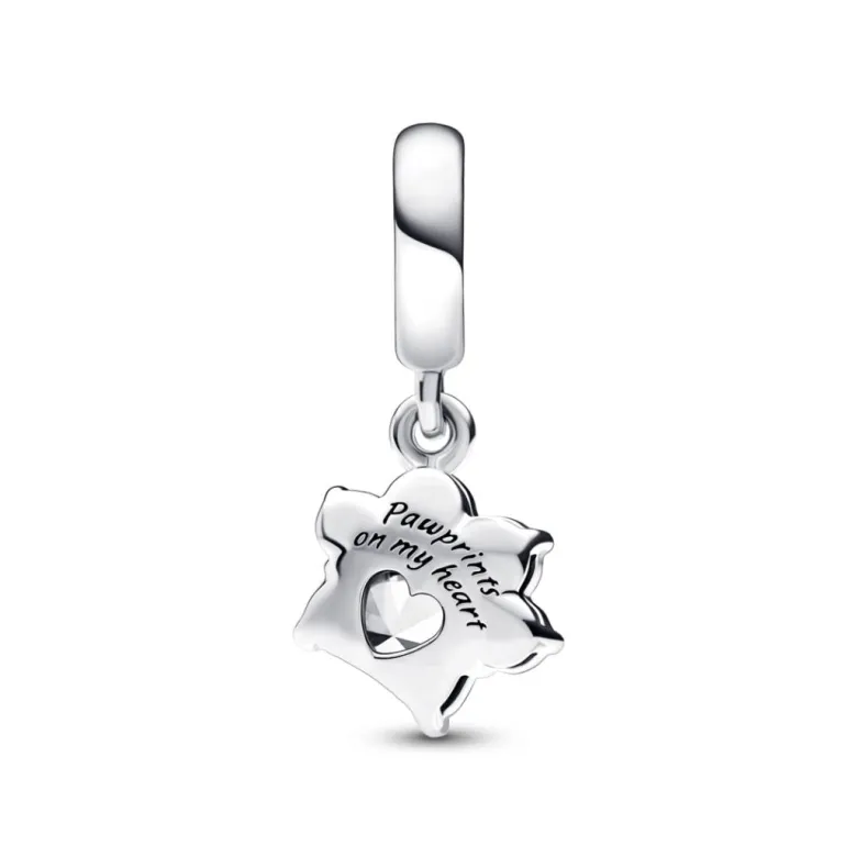 Pandora Moments Sparkling Pet Paw Print Dangle hela, hopea, 792247C01