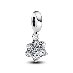 Pandora Moments Sparkling Pet Paw Print Dangle hela, hopea, 792247C01
