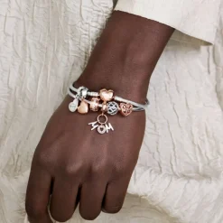 Pandora Moments Sparkling Row Spacer lukkopala, ruusukullattu, 781972CZ