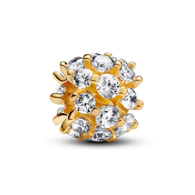 Pandora Moments Sparkling Round hela, keltakullattu, 763234C01