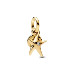 Pandora Moments Starfish Double hela, keltakullattu, 763892C01