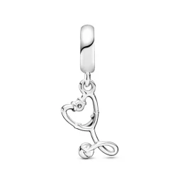 Pandora Moments Stethoscope Heart hela, hopea, 799072C01