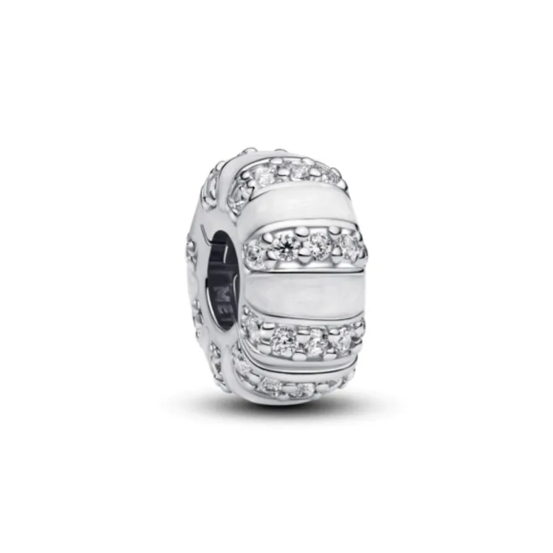 Pandora Moments Stones & Enamel lukkopala, hopea, 793785C01