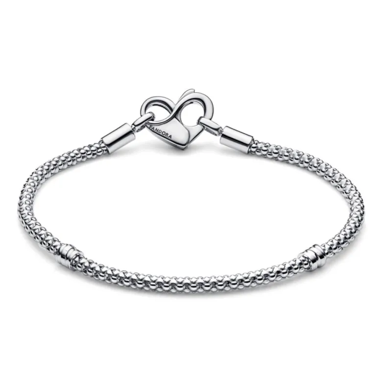 Pandora Moments Studded Chain rannekoru, hopea, 592453C00