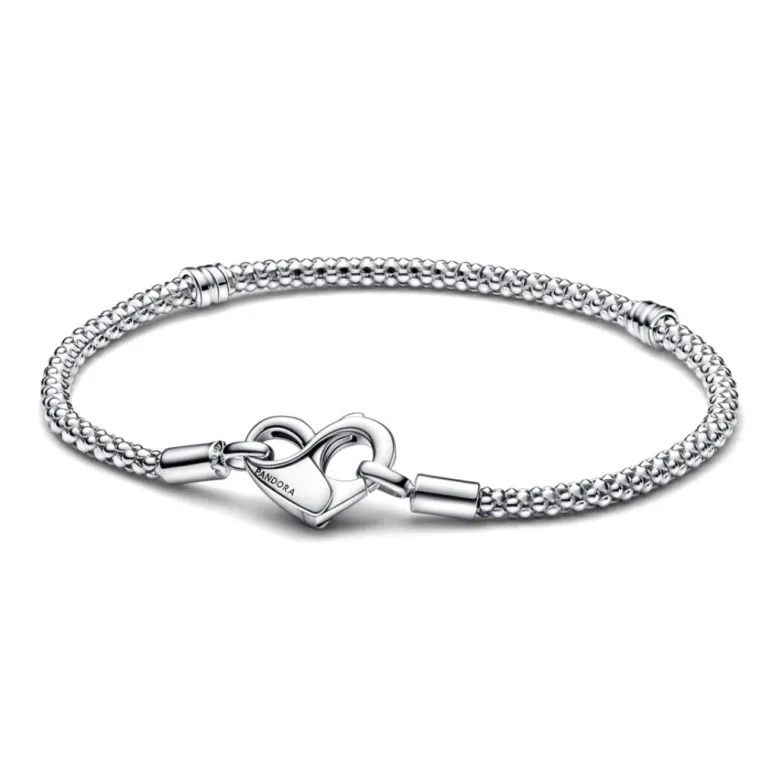 Pandora Moments Studded Chain rannekoru, hopea, 592453C00