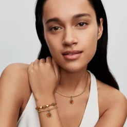 Pandora Moments Sun Openwork hela, keltakullattu, 764625C01