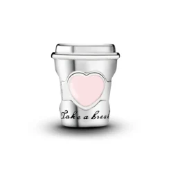 Pandora Moments Take a Break Coffee Cup hela, hopea, 797185EN160