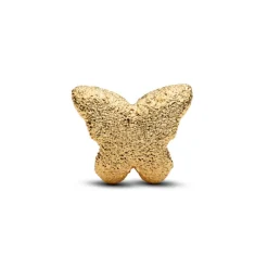 Pandora Moments Textured Butterfly mini hela, keltakullattu, 764046C00