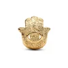 Pandora Moments Textured Hamsa Hand Mini hela, keltakullattu, 764042C00