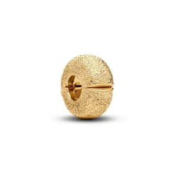 Pandora Moments Textured Mini lukkopala, keltakullattu, 764771C00