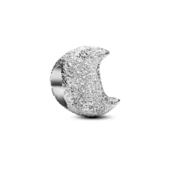 Pandora Moments Textured Moon mini hela, hopea, 794054C00