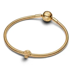 Pandora Moments Textured Mushroom mini hela, keltakullattu, 764048C00