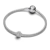 Pandora Moments Textured Paw mini hela, hopea, 794043C00