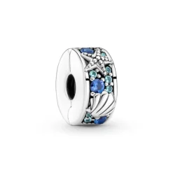 Pandora Moments Tropical Starfish & Shell lukkopala, hopea, 791678C01