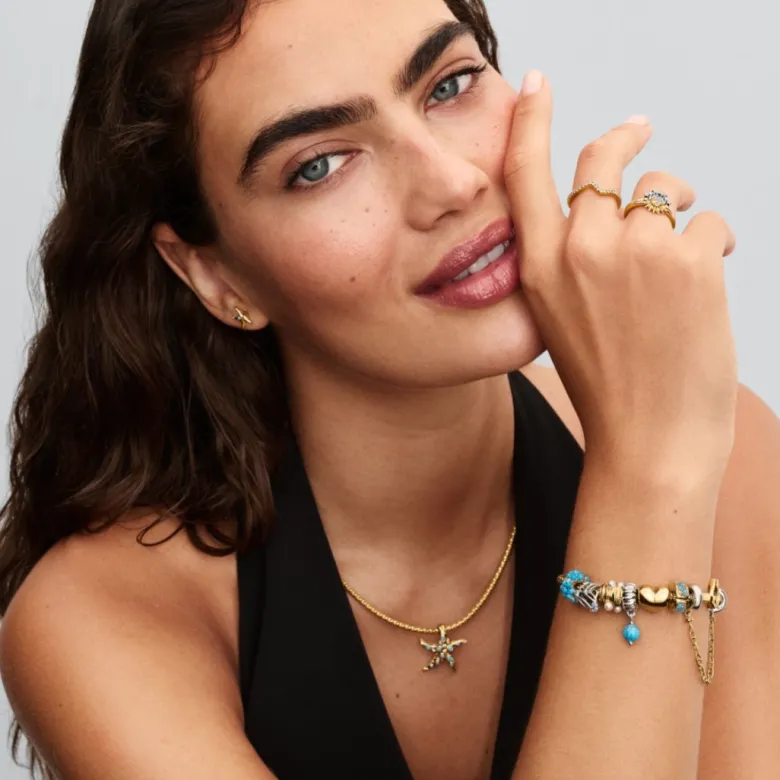 Pandora Moments Turquoise-coloured Ocean hela, hopea, 793897C02