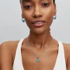 Pandora Moments Turquoise Murano Glass & Glitter hela, hopeaa, 794701C01