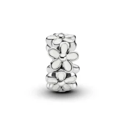 Pandora Moments White Daisy Flower Spacer hela, hopea, 791495EN12