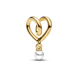 Pandora Moments Wrapped Heart hela, keltakullattu, 764138C01