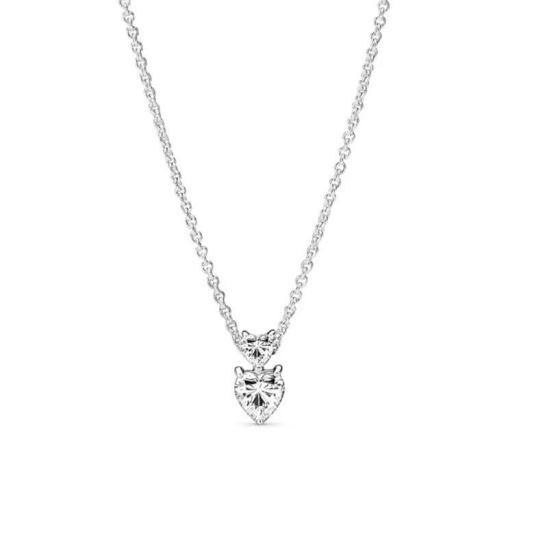 Pandora Timeless Double Heart kaulakoru, hopea, 391229C01-45