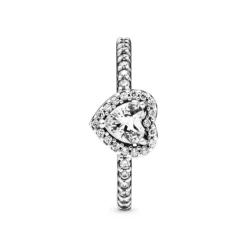 Pandora Timeless Elevated Heart sormus, hopea, 198421C01