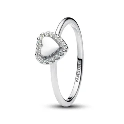 Pandora Timeless Engravable Heart Halo sormus, hopea, 193801C01