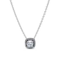 Pandora Timeless Halo Pendant Collier kaulakoru, hopea, 393560C02-45