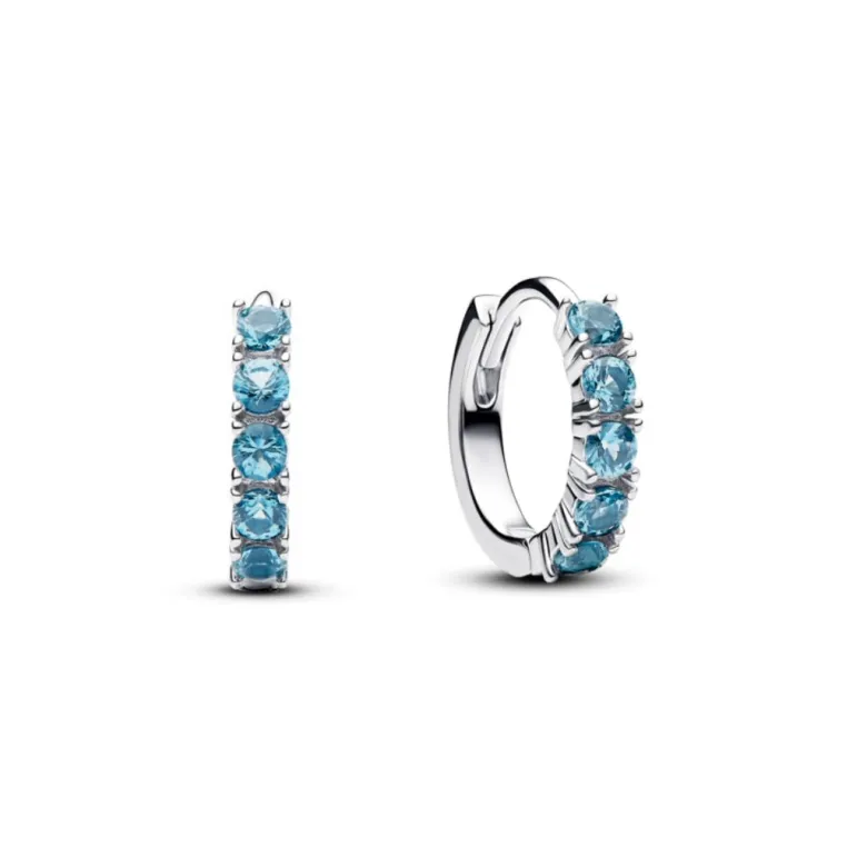 Pandora Timeless Light Blue rengaskorvakorut, hopea, 293849C01