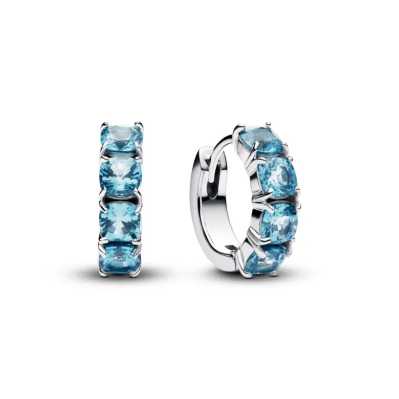 Pandora Timeless Light Blue rengaskorvakorut, hopea, 293851C01